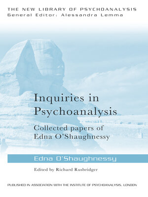 cover image of Inquiries in Psychoanalysis